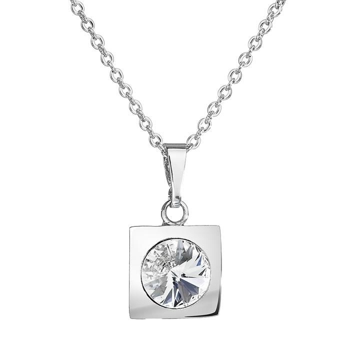 Colier cu cristale Swarovski FaBOS, Crystal 7730-1405-02, Argintiu