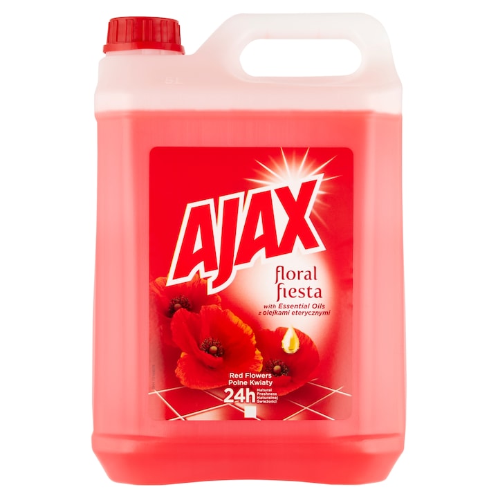 Ajax Floral Fiesta Red Flowers háztartási tisztítószer, 5 l