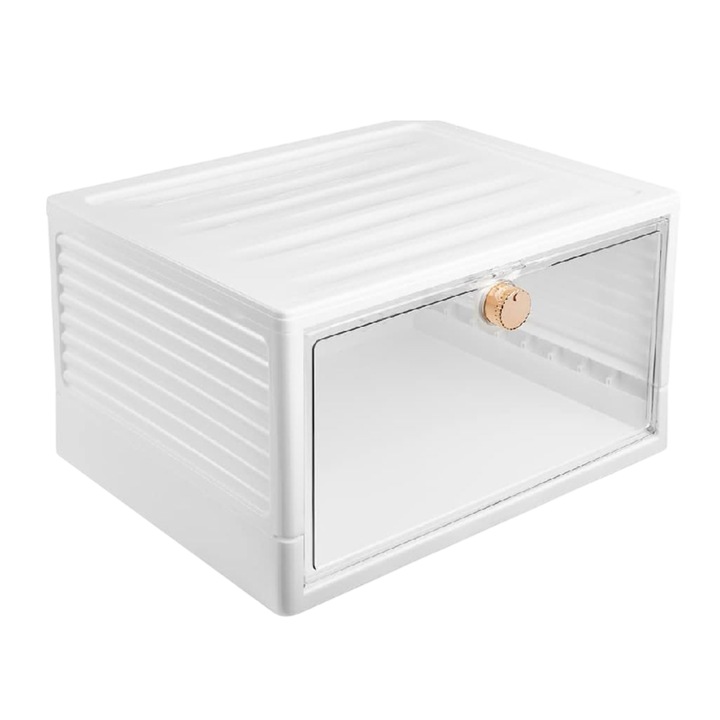 Cutie depozitare, cu capac, practic, protejeaza de praf si murdarie, faciliteaza mutarea si transportul, instalare usoara, 36 x 21 x 28 cm - ORGABOX