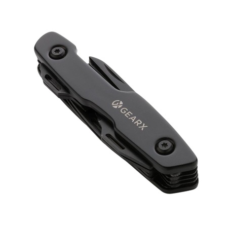 Briceag multifunctional premium, GearX, design compact, versatil, 1,7 x 2,6 x 9,8 cm, negru