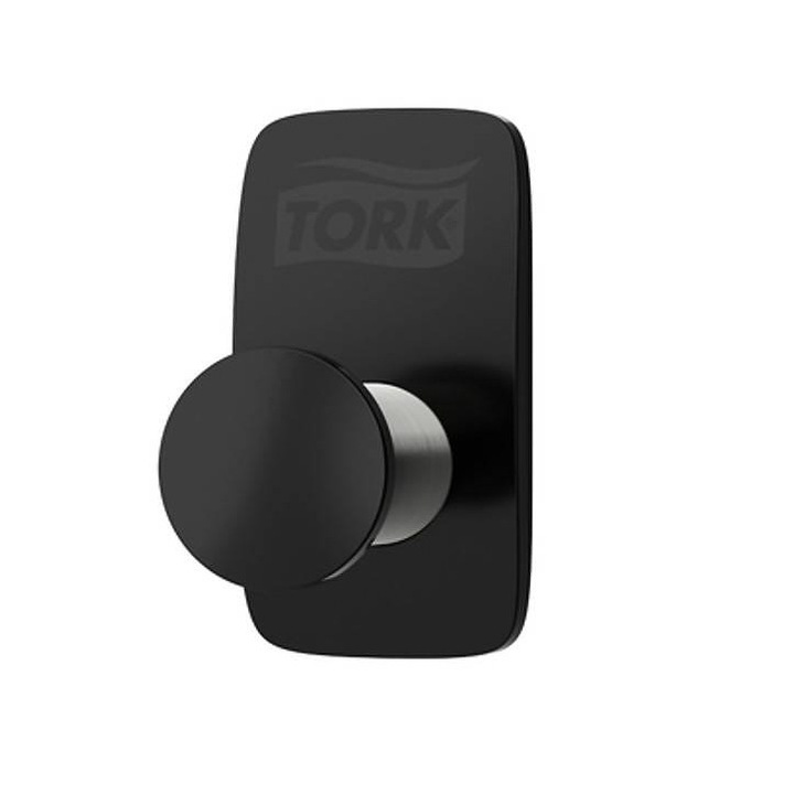 Cuier prosoape/haine, Tork, Inox, 5.5 x 3 x 3.5 cm, Negru