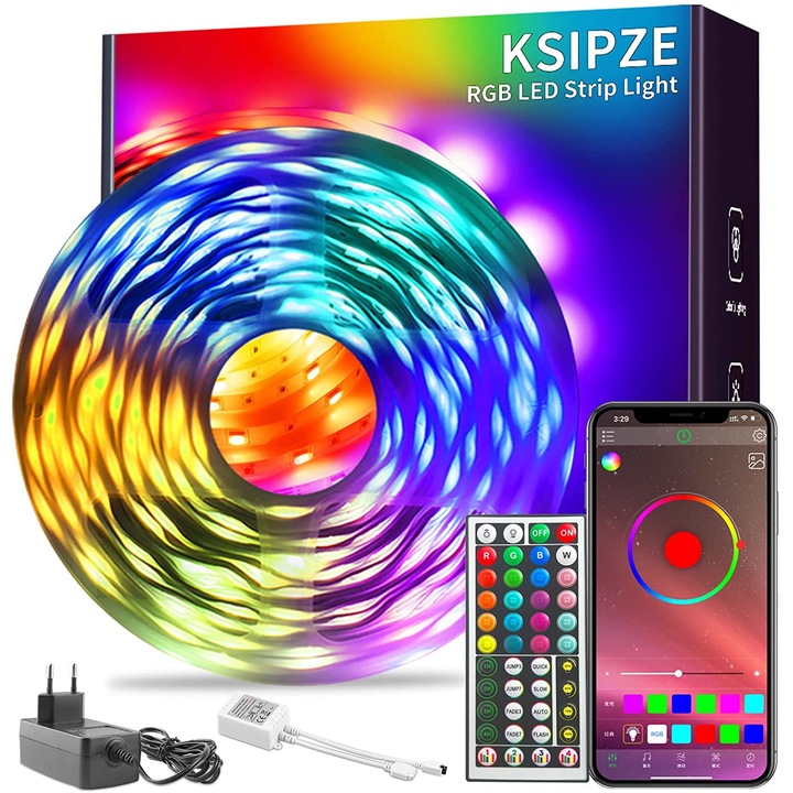 Banda de lumina, Ksipze, LED, Multicolor