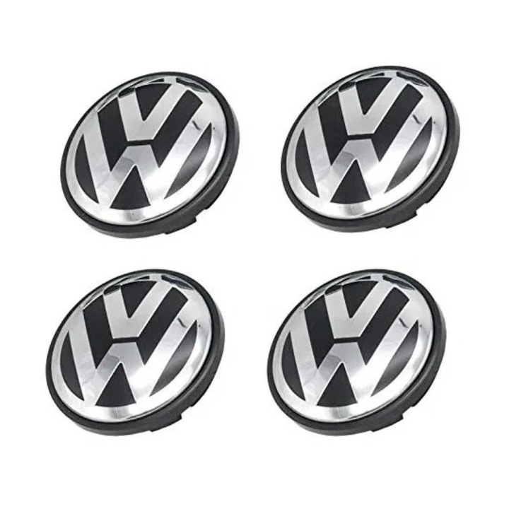 Set 4 capacele roti 56mm Volkswagen Golf 4/Bora/Polo, pentru jante aliaj