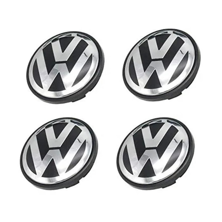 Set 4 capace roti 65mm Volkswagen, pentru jante aliaj