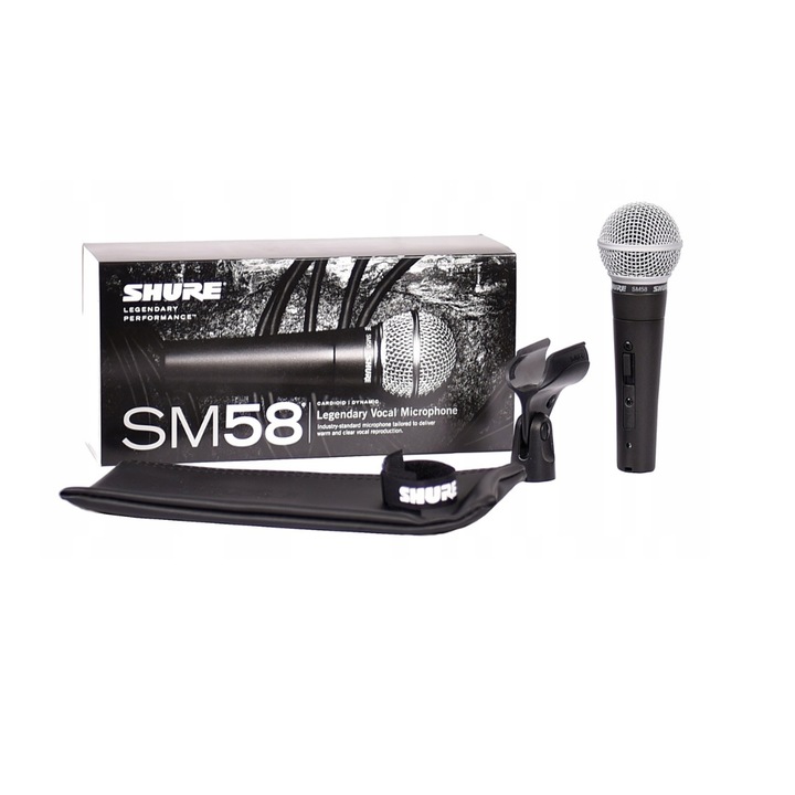 Микрофон, Shure, Cardioid, черен