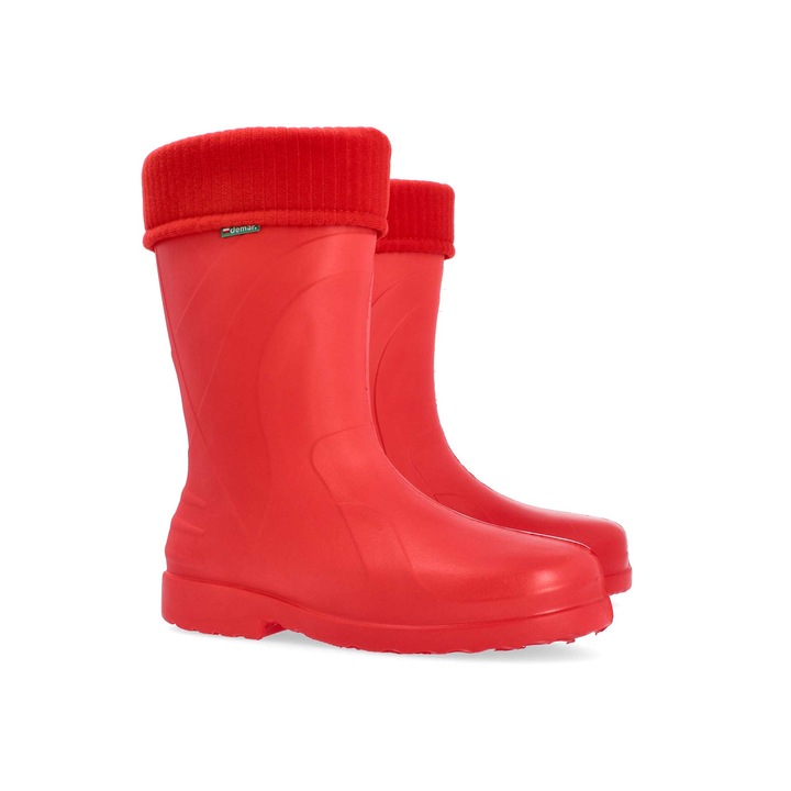 Cizme de ploaie dama, Demar, PVC, Rosu