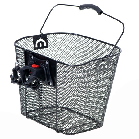 Cos de bicicleta, Metal, Negru