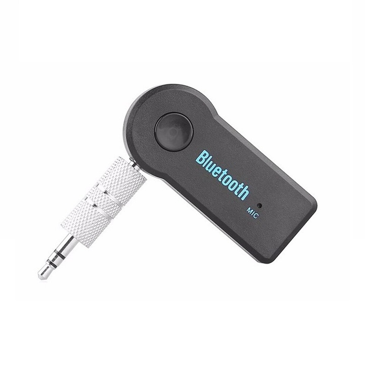 Adaptor bluetooth auto, Jack 3.5mm, Negru