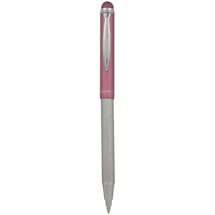 Pix Zebra Telescopic Stylus, 0.7mm, Roz