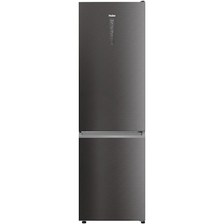 Combina frigorifica Haier HDW5620CNPD, 377 l, Clasa C, Total No Frost, WiFi, My Zone, Compresor Inverter, SuperFreezing, Display, H 200 cm, Dark Inox