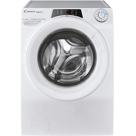 Masina de spalat rufe Candy Rapido RO 14104DWMT/1-S, 10 kg, 1400 rpm, Clasa A, Wi-Fi, Bluetooth, Motor Inverter, Quick & Clean, Steam, Alb