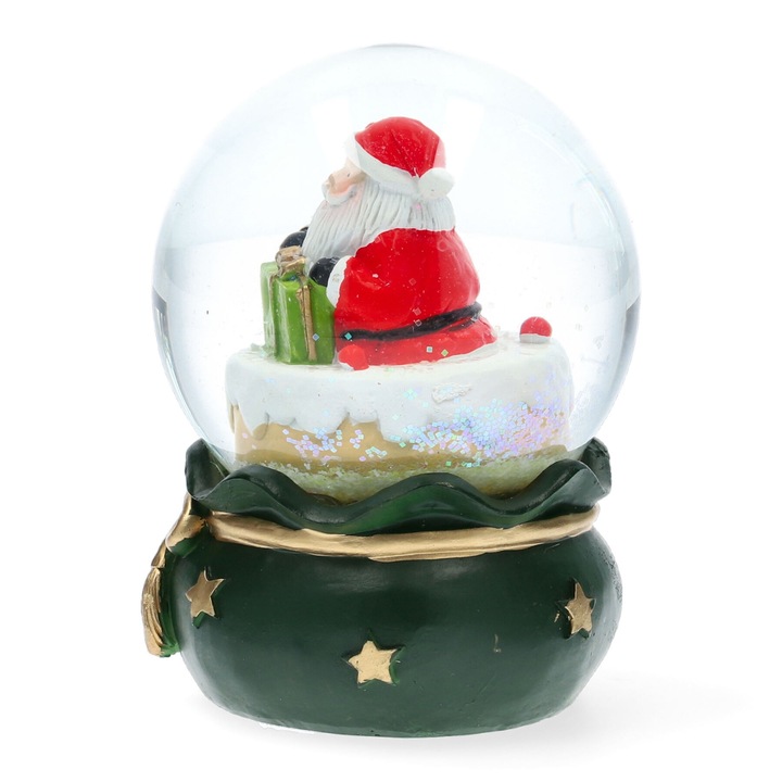 Glob de zapada, Homla, Sticla/Polirasina, 10 x 14 cm, Multicolor