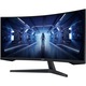 Monitor Gaming curbat LED VA SAMSUNG Odyssey G5 LC34G55TWWPXEN, 34", WQHD, 165Hz, AMD FreeSync Premium, HDR, negru