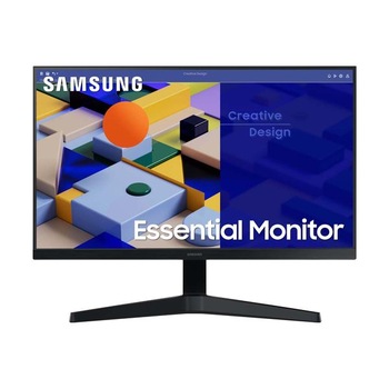 Monitor LED IPS Samsung 27", Full HD (1920x1080), 75Hz, 5ms, Flicker Free, HDMI, VGA, negru