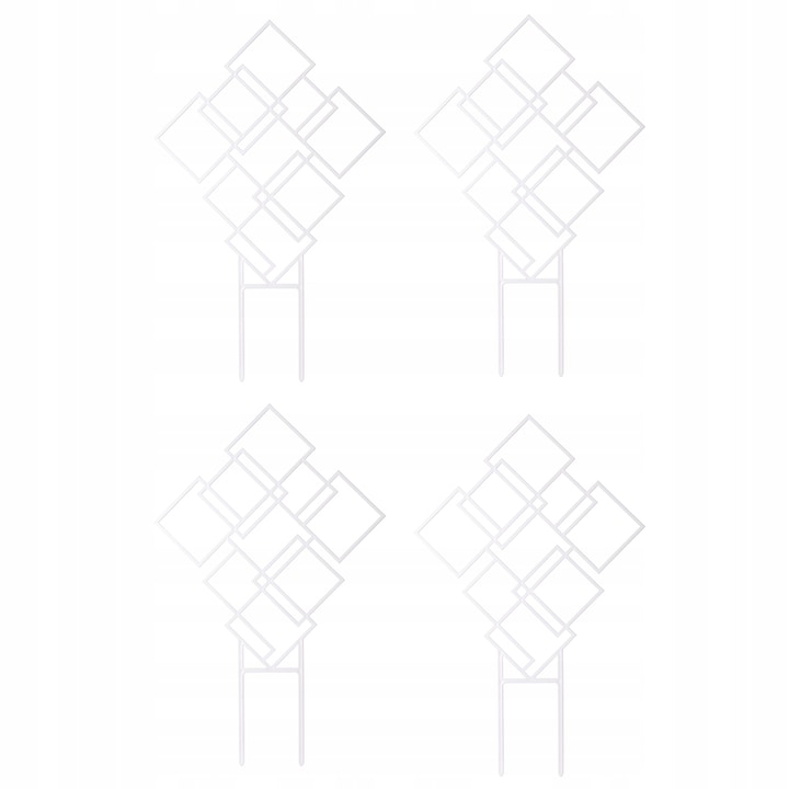 Patrate De Sustinere Pentru Plante, Form-Plastic, Fp-0311_011, Suport Pentru Plante, Scara, Plastic, 46X36.6Cm, Alb