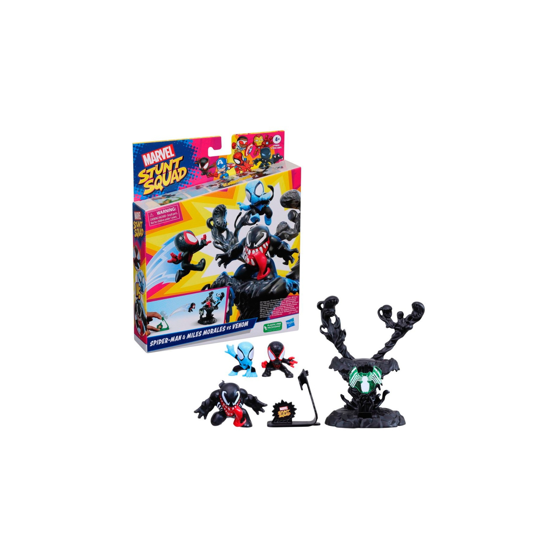 Set Marvel Stunt Squad Hero Vs Villain Deluxe Spider Man Miles
