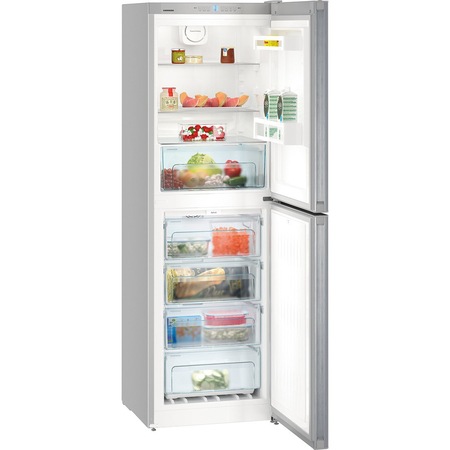 Combina frigorifica LIEBHERR CNel 4213, 301 l, NoFrost, Clasa E, H 186.1 cm, Inox