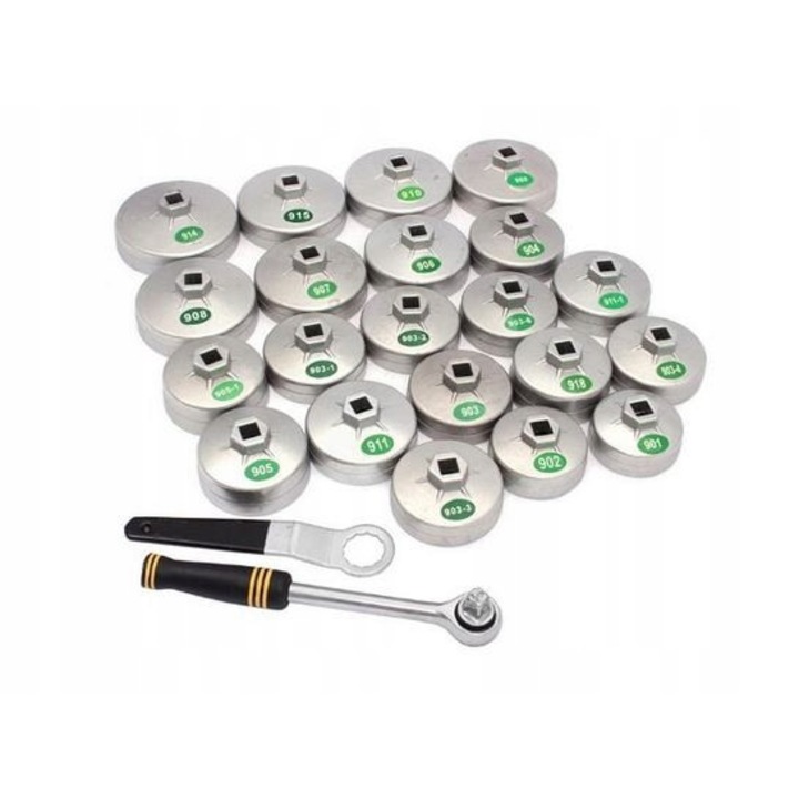 Set 23 chei, Kotarbau, 1/2, 27mm, Argintiu