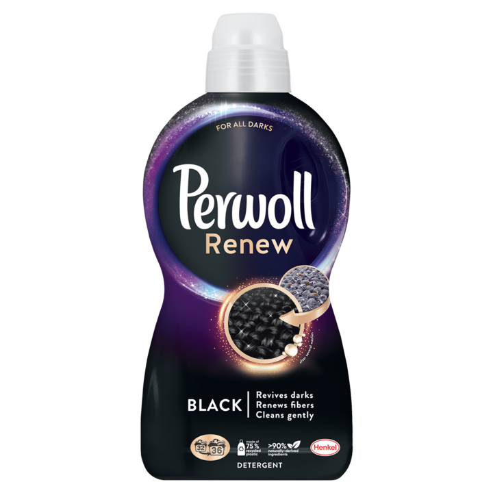 Detergent de rufe lichid Perwoll Renew Black, 36 spalari, 1,98L