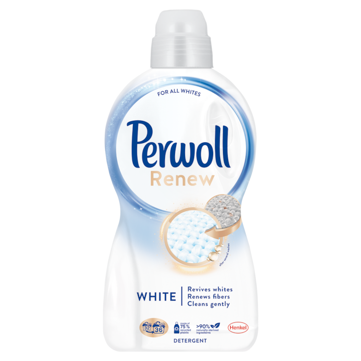 Течен перилен препарат Perwoll Renew White, 36 пранета, 1.98 л