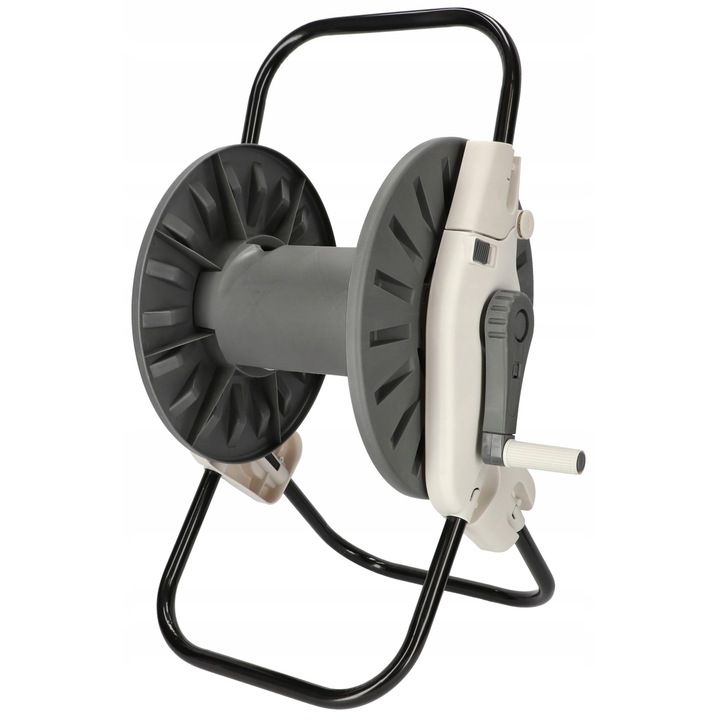 Kerti tömlőtartó, Kotarbau, Műanyag, szürke/fekete