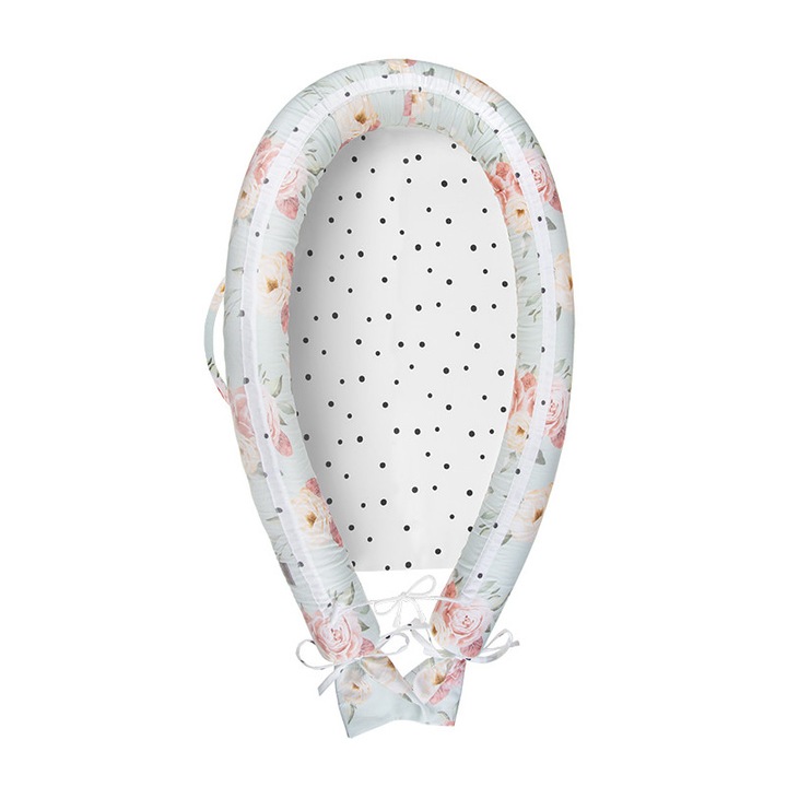 Babas alvókosár, Sleepee, pamut, 0-6 hónap, többszínű