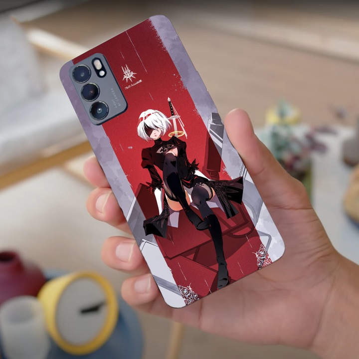 A burkolat kompatibilis a következőkkel: Oppo Find X5 Pro, Viceversa, Model 2 Type B Nier Automata, Szilikon, TPU
