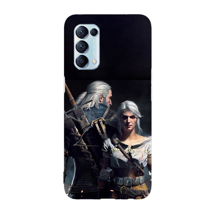 Husa compatibila cu Oppo A55, Viceversa, model Ciri x Gerald The Witcher, Silicon, TPU