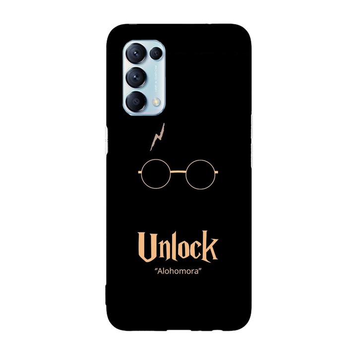 Husa compatibila cu Oppo A55, Viceversa, model Alohomora Harry Potter, Silicon, TPU