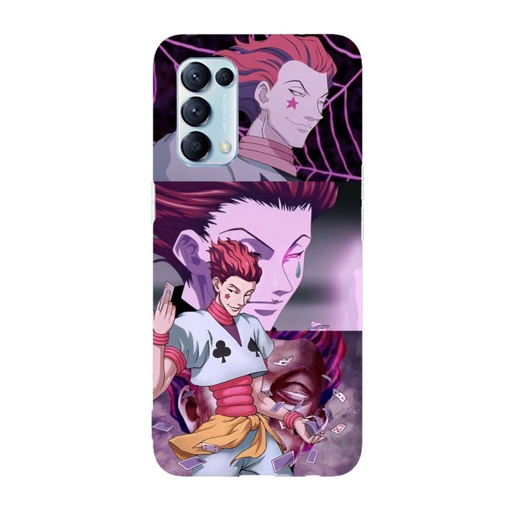Калъф, съвместим с модел Oppo Reno 7 Lite, Viceversa, Hisoka Powers Hunter x Hunter, силикон, TPU
