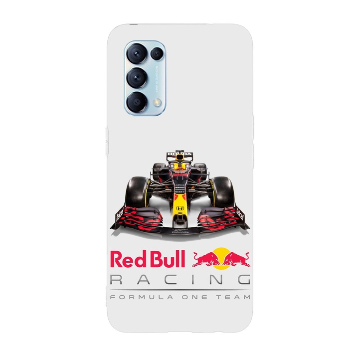 Калъф, съвместим с Oppo Reno 8 5G, Viceversa, модел Honda Formula 1 Team Red Bull Racing, Silicon, TPU