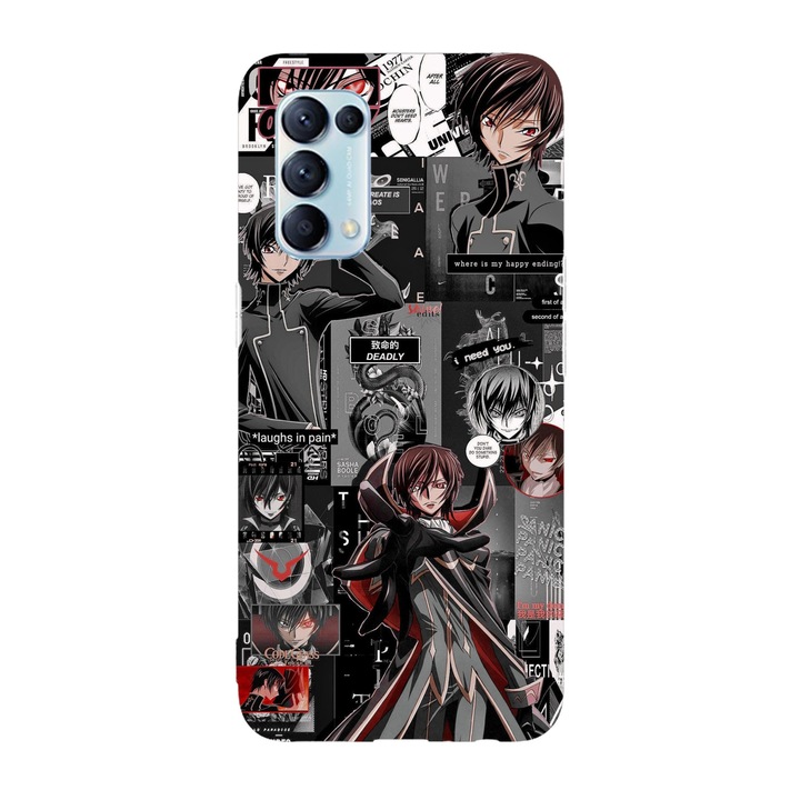Калъф, съвместим с Oppo Reno 5, Viceversa, Lelouch vi Britannia Code Geass model, Silicon, TPU