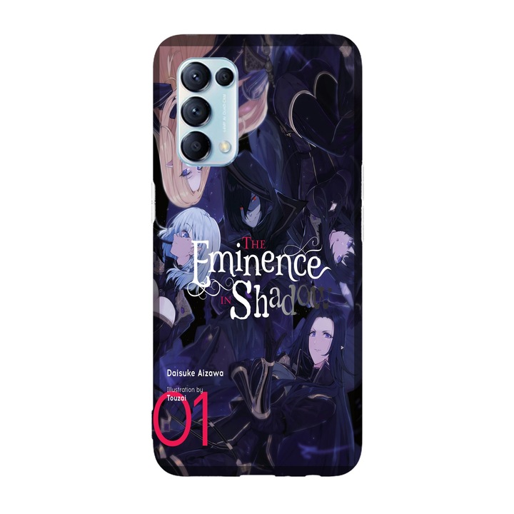 Капак, съвместим с Oppo Reno 7, Viceversa, модел Manga Volume 1 The Eminence in Shadow, Silicon, TPU