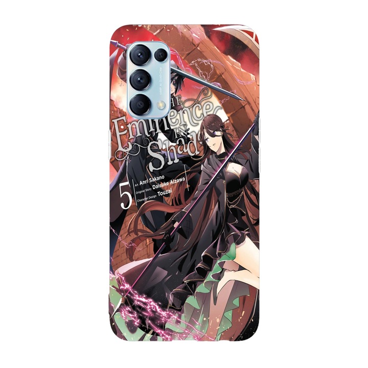 Капак, съвместим с Oppo Reno 6 5G, Viceversa, модел Manga Volume 5 The Eminence in Shadow, Silicon, TPU