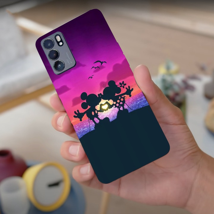 Tok kompatibilis a következőkkel: Oppo Reno 5, Viceversa, Mickeys love at sunset modell, Szilícium, TPU