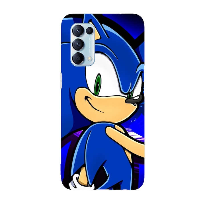 Husa compatibila cu Oppo A54s, Viceversa, model Sonic The Hedgehog, Silicon, TPU