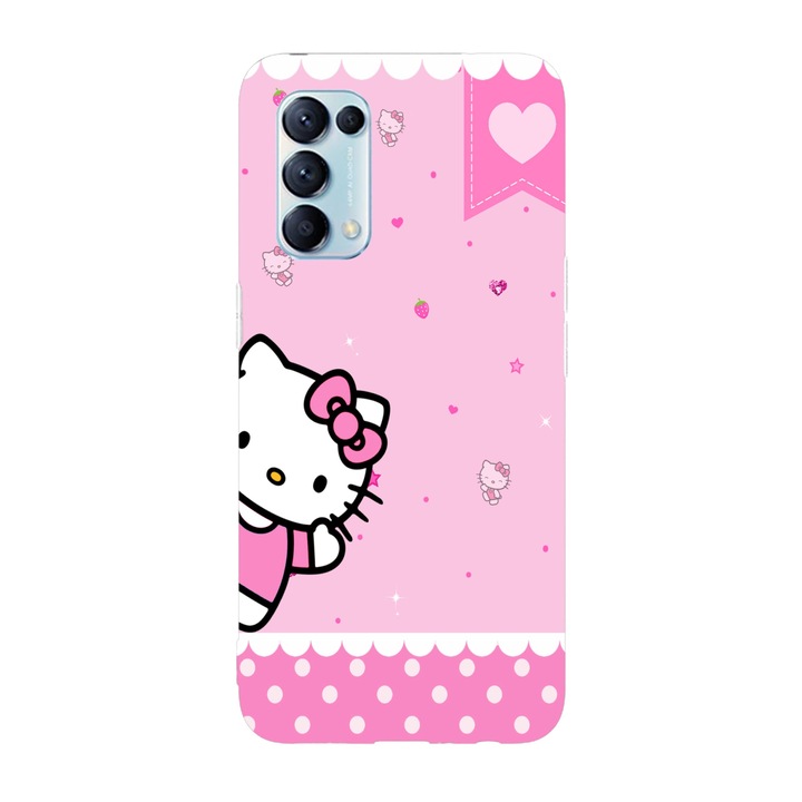 Husa compatibila cu Oppo A54s, Viceversa, model Sweety hello kitty, Silicon, TPU
