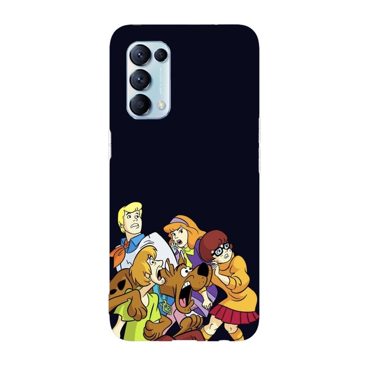 Капак, съвместим с Oppo Reno 8 Lite, Viceversa, модел This place is haunted Scooby Doo, Silicone, TPU