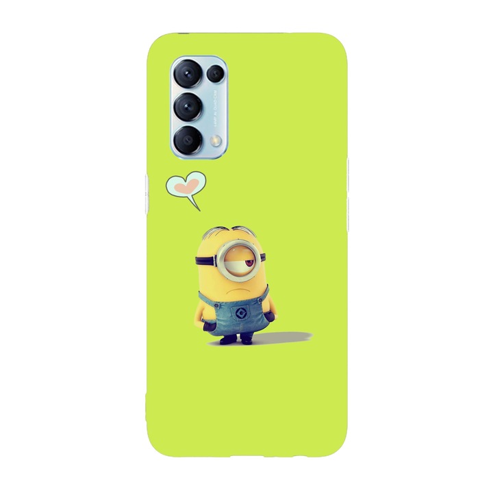 Калъф, съвместим с модел Oppo Reno 7 Lite, Viceversa, Stuart in love Minions, силикон, TPU