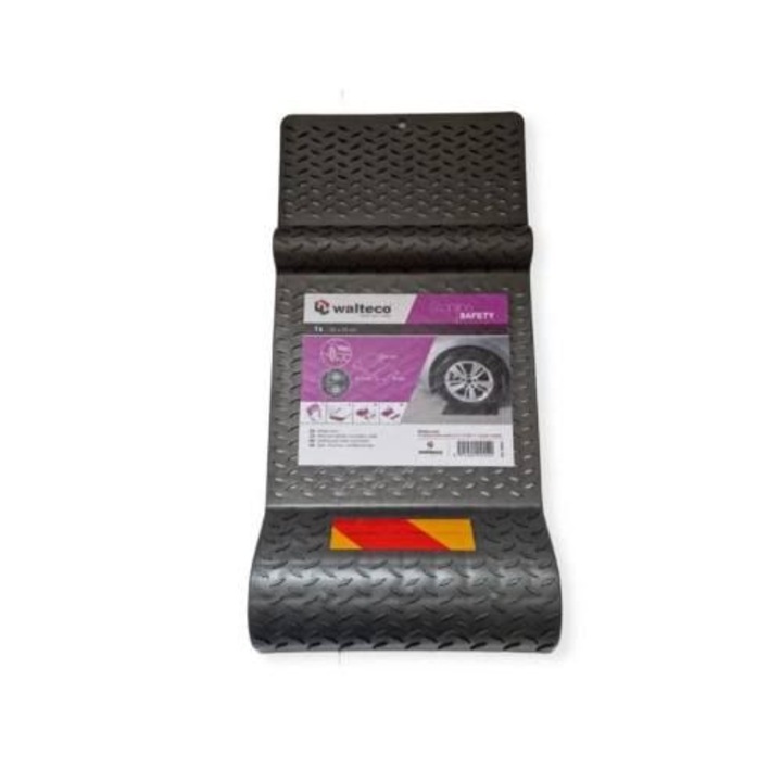 Oprire de parcare, Walteco, Plastic, Negru