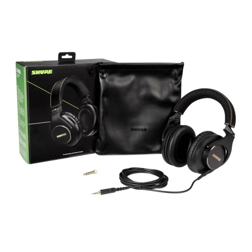 Casti profesionale studio Shure SRH840A-EFS, 97 dB/mW, cablu detasabil, adaptor filetat inclus