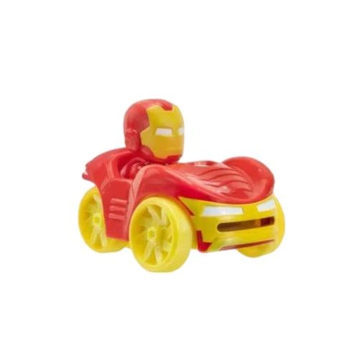 Disc Dashers autó - Iron Man, Jazwares, műanyag, piros/sárga, 3 év feletti