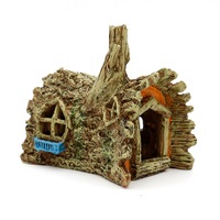 Decor acvariu casa in copac, soosable®, 12x9.5x12.5 cm