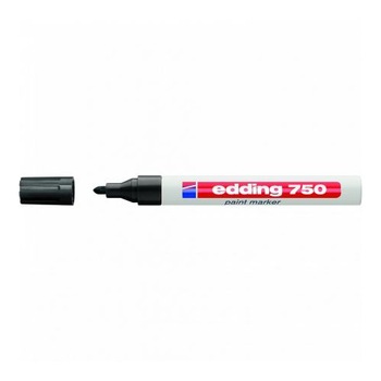 Marker Edding , cu VOPSEA NEGRU , 750, varf rotund, 2-4mm, corp metalic Marker Edding , cu VOPSEA NEGRU , 750, varf rotund, 2-4mm, corp metalic