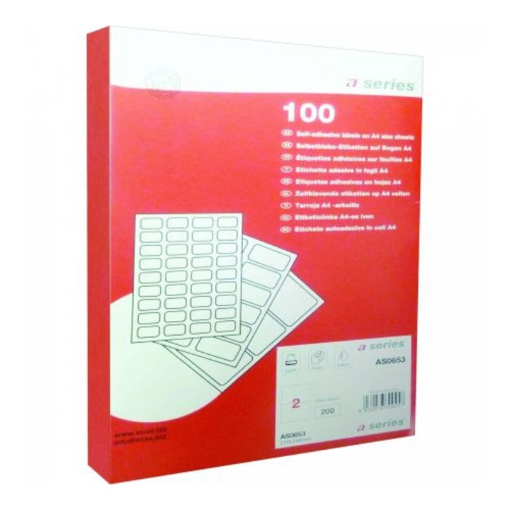 Etichete A-Series premium 297mmx210mm , 1/A4 (100buc./top)