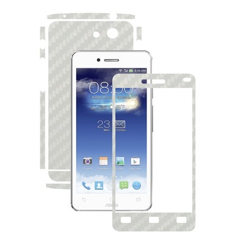 Folie de protectie Carbon Skinz, Husa de tip Skin Adeziv pentru Carcasa, Carbon Alb dedicata Asus Padfone Infinity 2 Folie de protectie Carbon Skinz, Husa de tip Skin Adeziv pentru Carcasa, Carbon Alb dedicata Asus Padfone Infinity 2