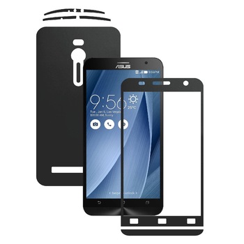 Folie de protectie Carbon Skinz, Husa de tip Skin Adeziv pentru Carcasa, Negru Mat dedicata Asus Zenfone 2 Folie de protectie Carbon Skinz, Husa de tip Skin Adeziv pentru Carcasa, Negru Mat dedicata Asus Zenfone 2