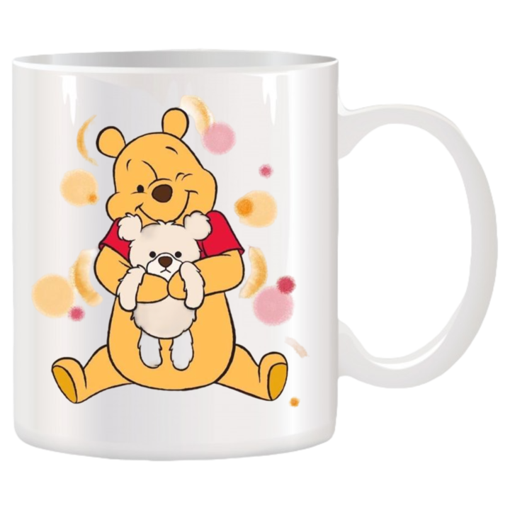 Персонализирана чаша с Мечо Пух, Disney, Stickers Factory, 330 мл