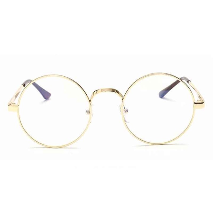 Слънчеви очила Zamo, Munich Clear, UV400 защита, кръгъл модел, златиста рамка, прозрачни стъкла