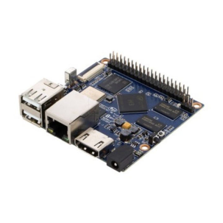 Egylapos számítógép BANANA-PI-M2+ RAM 1GB ARM H3 Quad-Core 65x65mm 5VDC